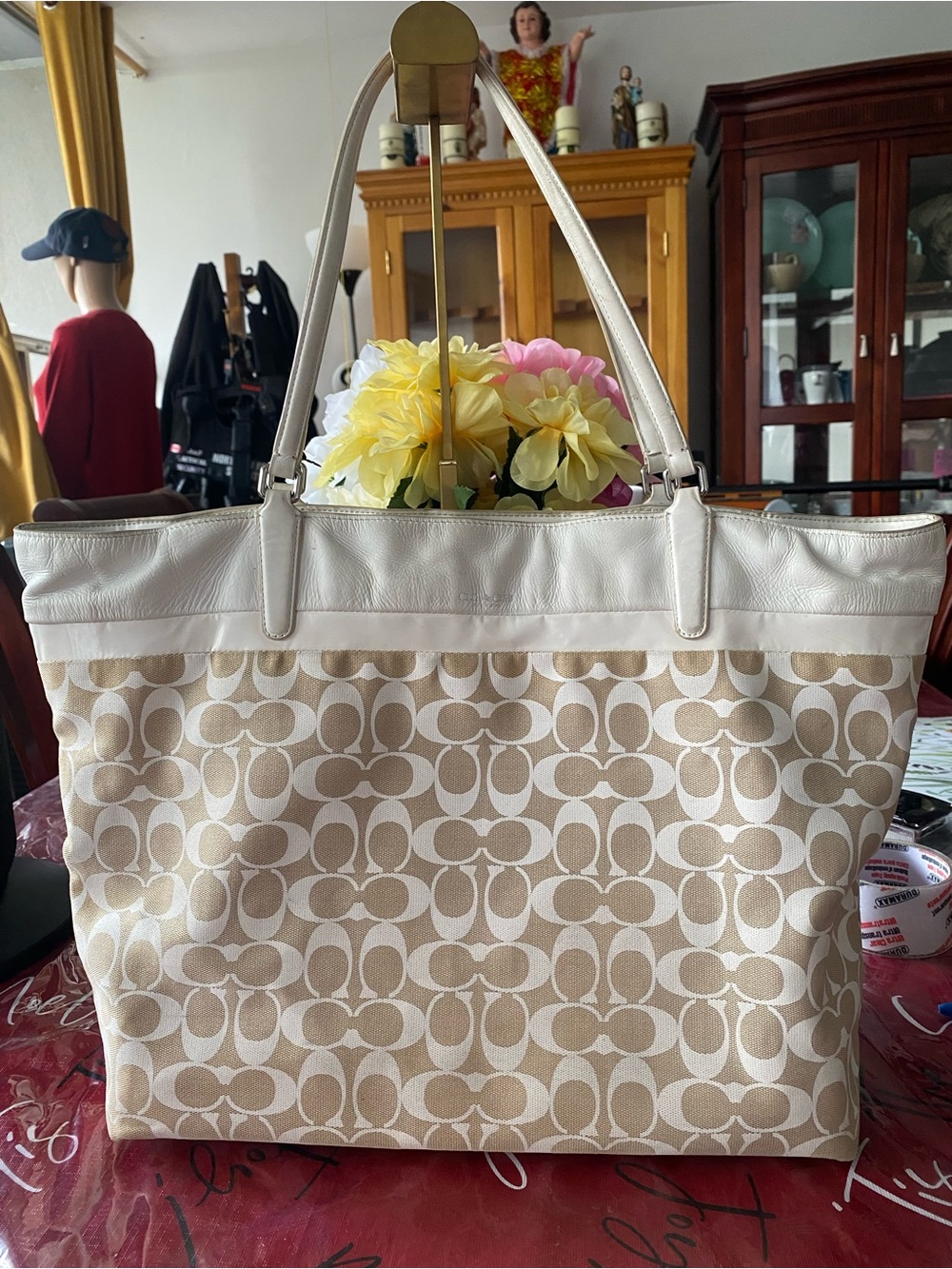 White Coach Signature Tote bag